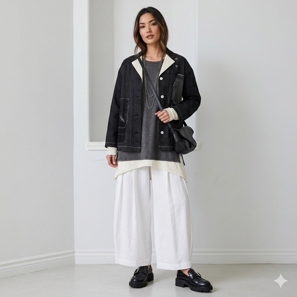 Yoshi Kondo Paris Jacket Womens M Artsy Lagenlook Luxury